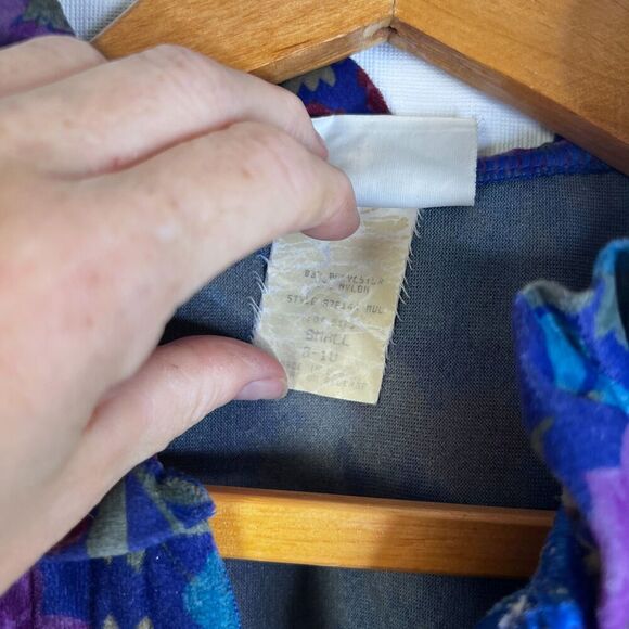 Gilligan & O'Malley Vintage Velour Long Night Dress Pajama Robe Sleep Wear Small - Picture 6 of 11